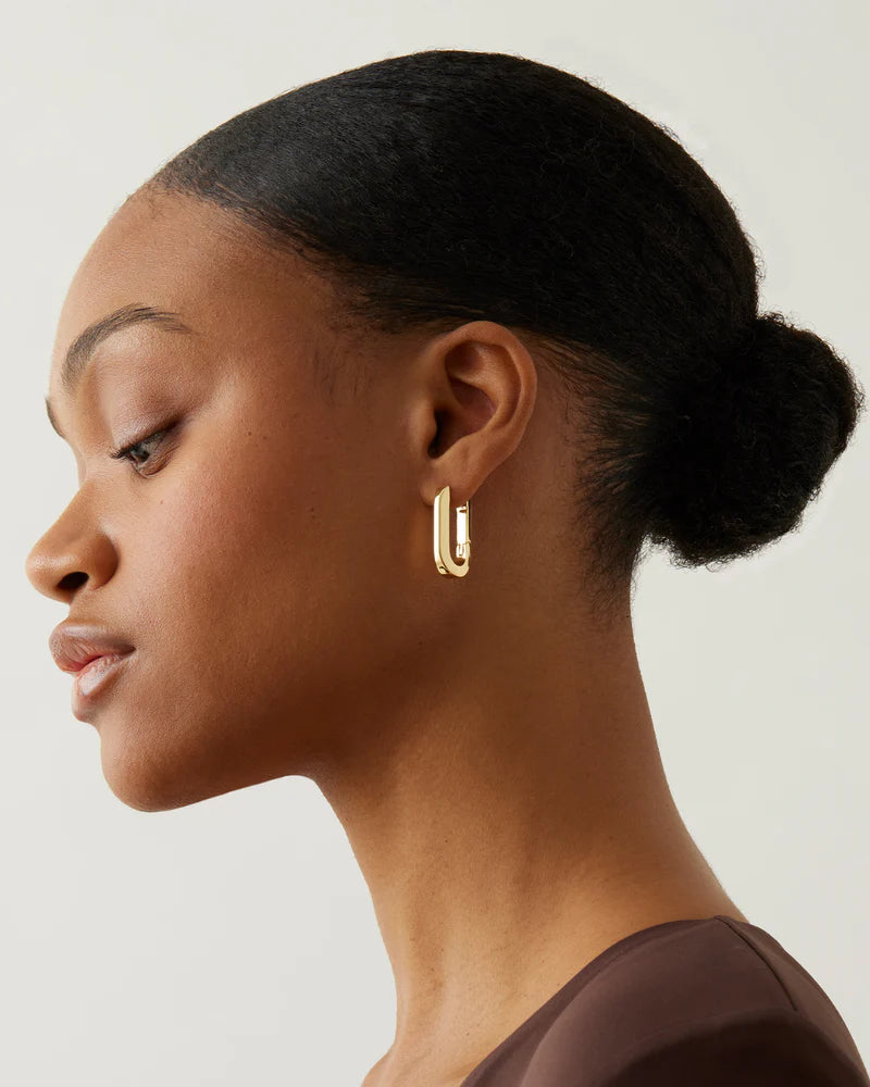 JENNY BIRD U-Link Earrings Gold LEO BOUTIQUE