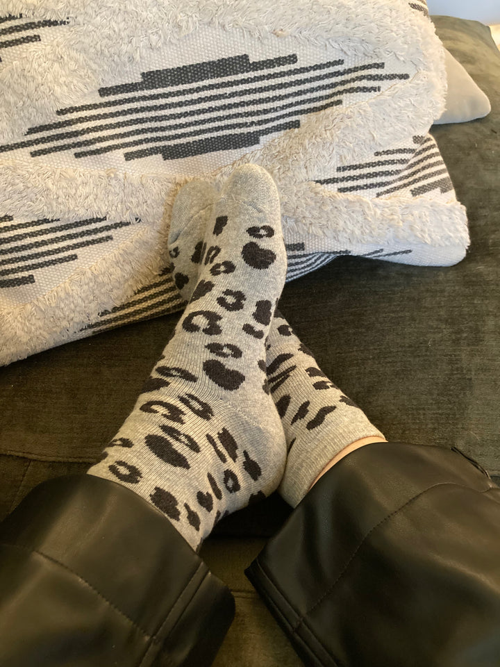 UNIFIED Leopard Sock | White LEO BOUTIQUE