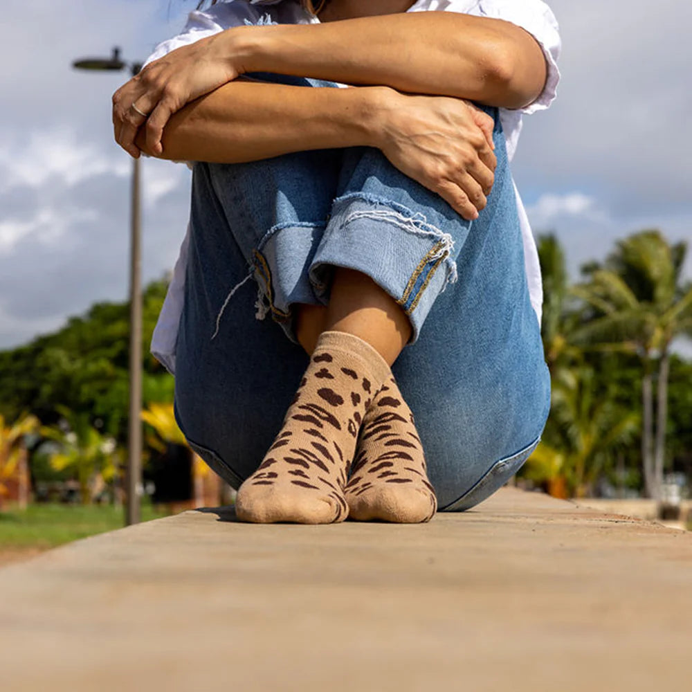 UNIFIED Leopard Sock | Tan LEO BOUTIQUE