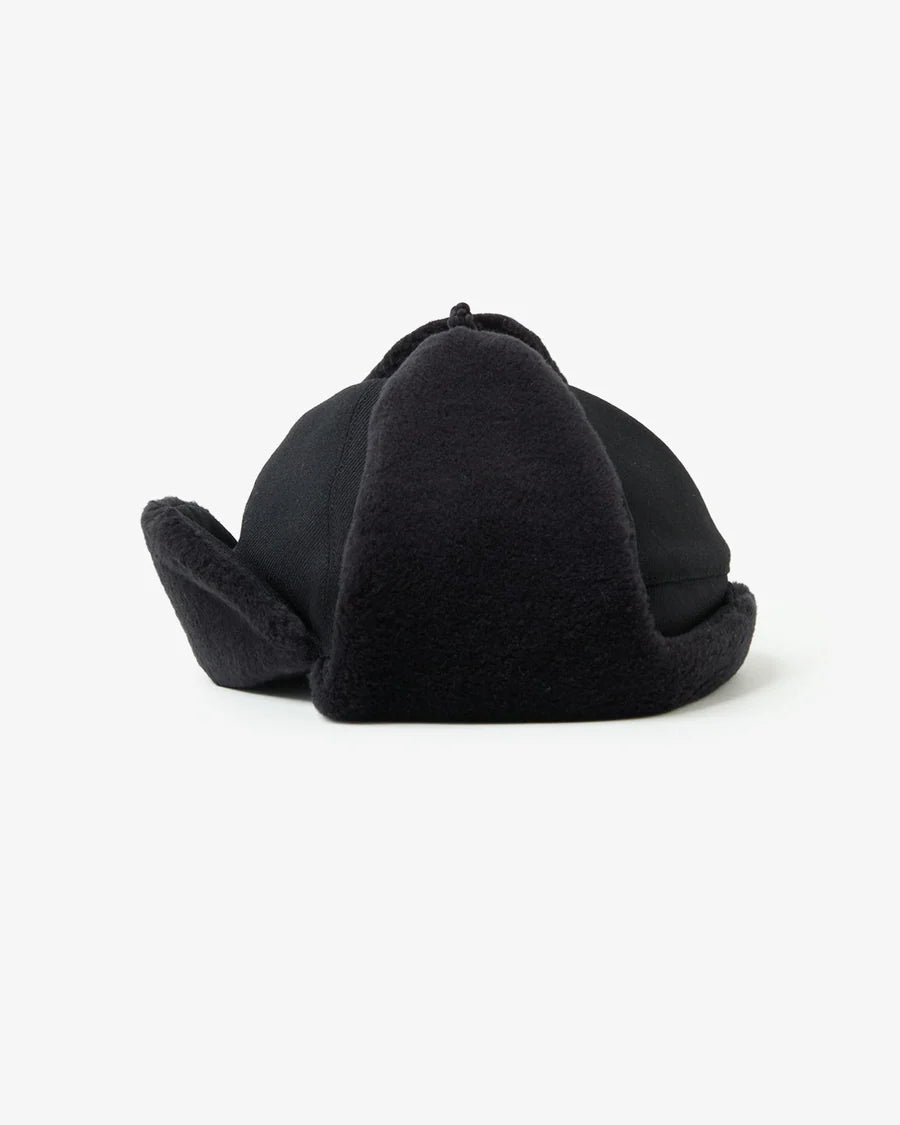 STILL BY HAND Comes And Goes Dry Wool Bomber Cap | Black LEO BOUTIQUE