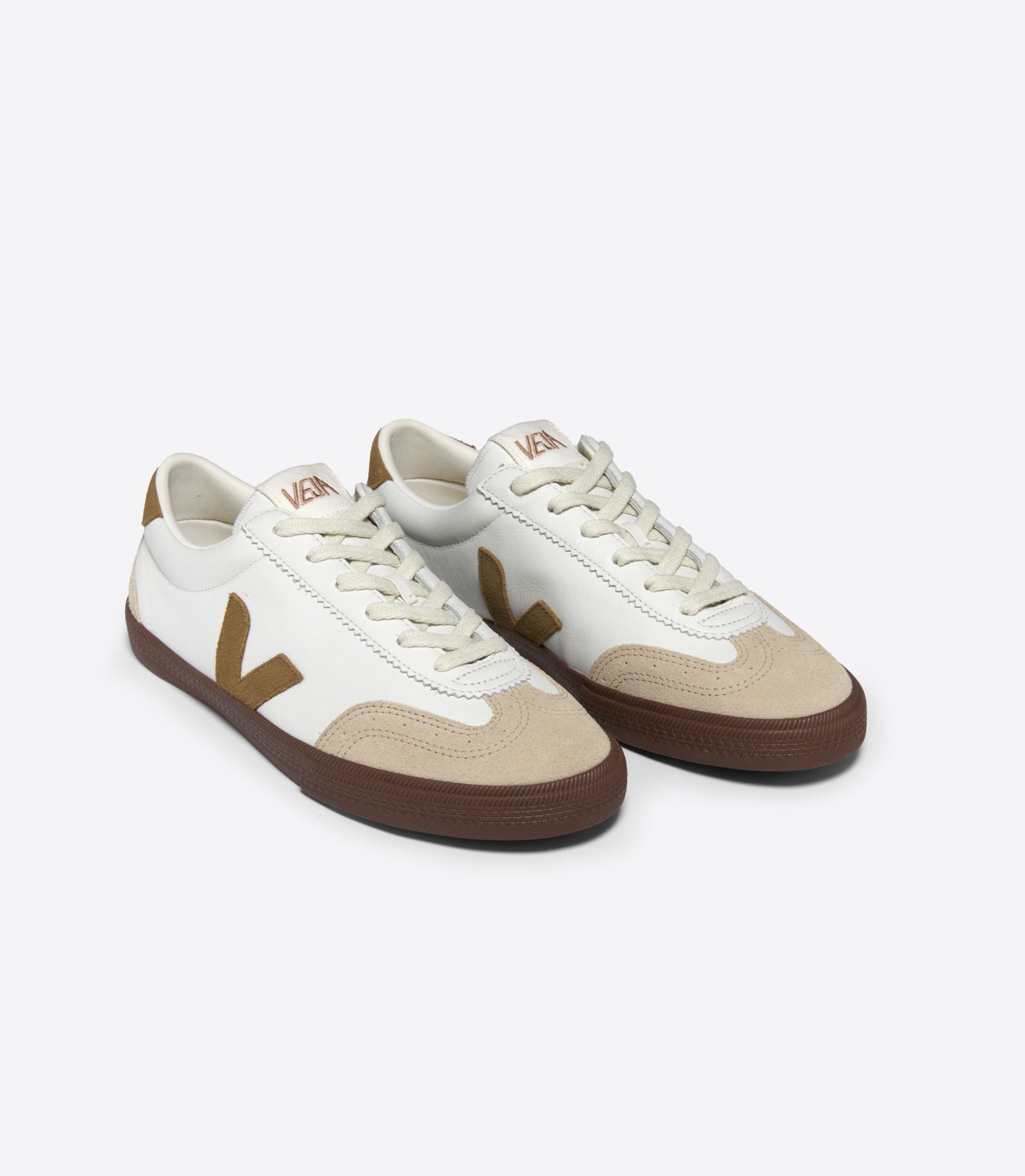 LEO BOUTIQUE Volley O.T. Leather White Tent Bark VEJA