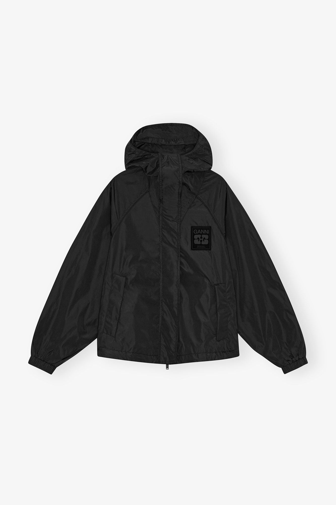  GANNI Fly Weight Nylon Jacket | Black LEO BOUTIQUE