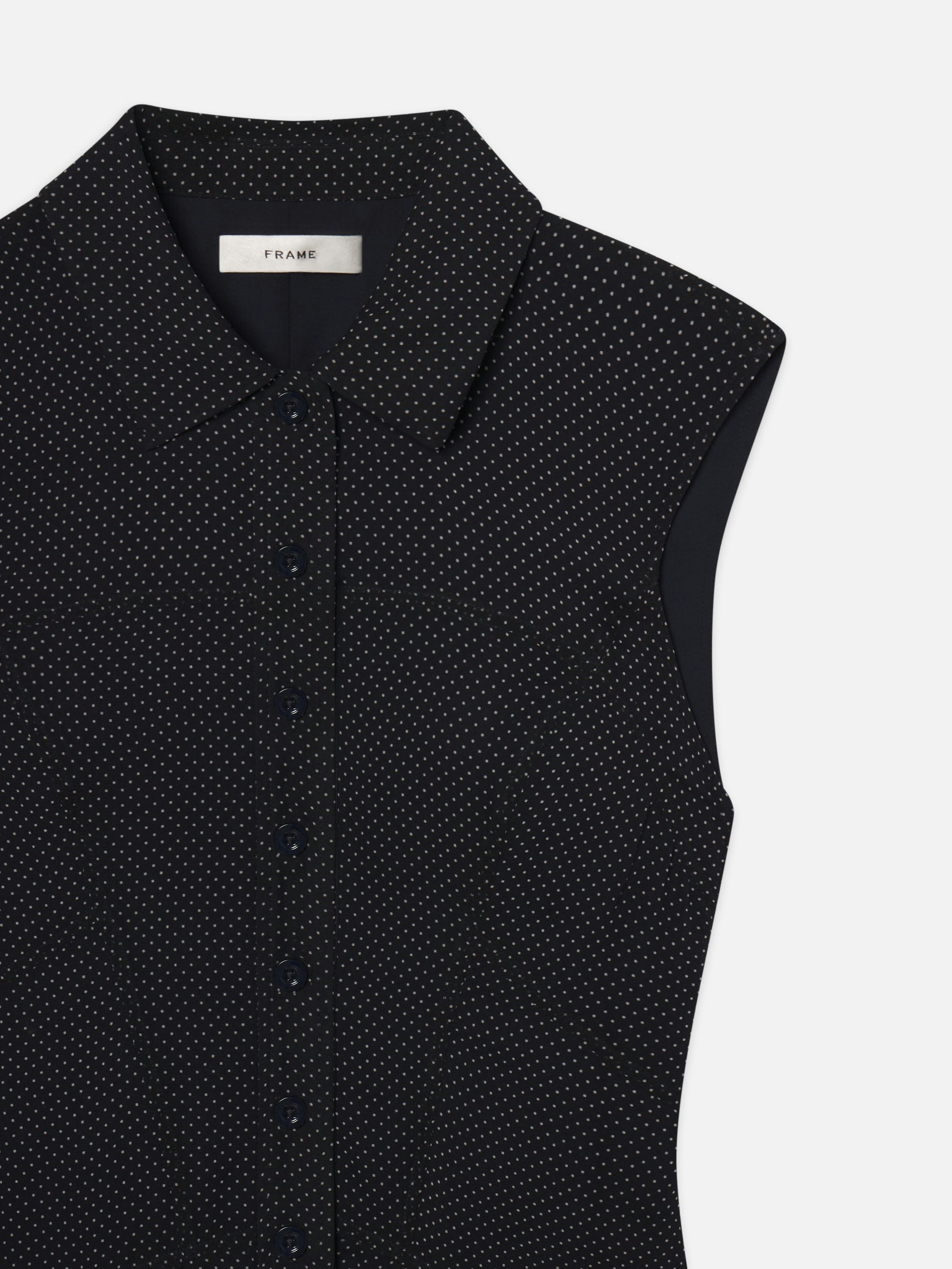 LEO BOUTIQUE The Silky Day Dress | Navy Multi FRAME DENIM