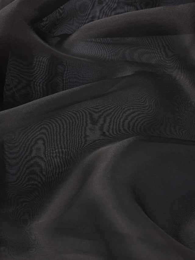 FRAME DENIM The Silk Organza Boy Shirt | Black LEO BOUTIQUE