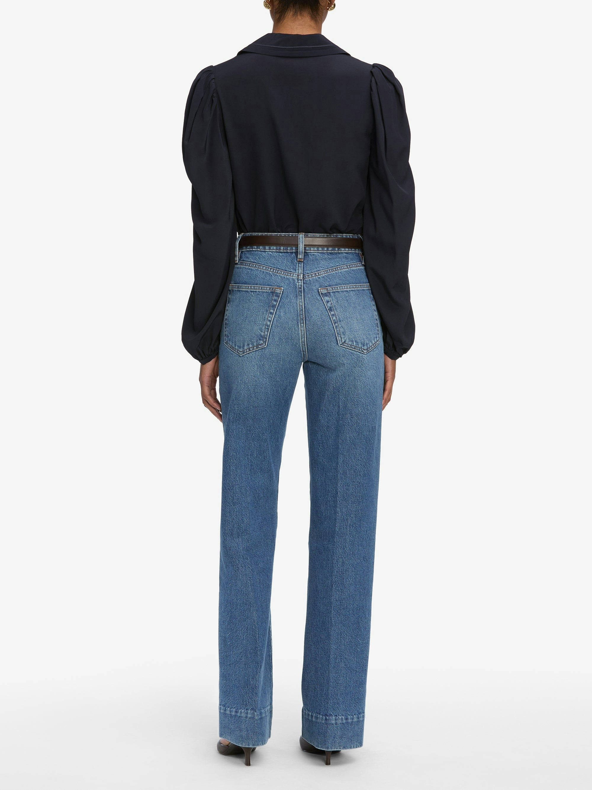 LEO BOUTIQUE The L/S Sailor Blouse | Navy FRAME DENIM