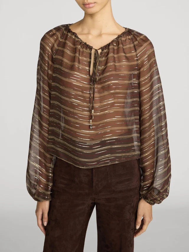 LEO BOUTIQUE The Balloon Blouse | Oakwood Multi FRAME DENIM