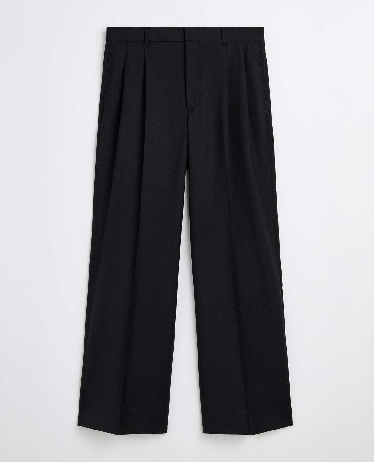SUNFLOWER Wide Pleated Trouser | Black LEO BOUTIQUE