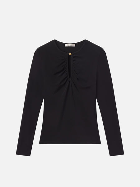 The Keyhole Top | Black