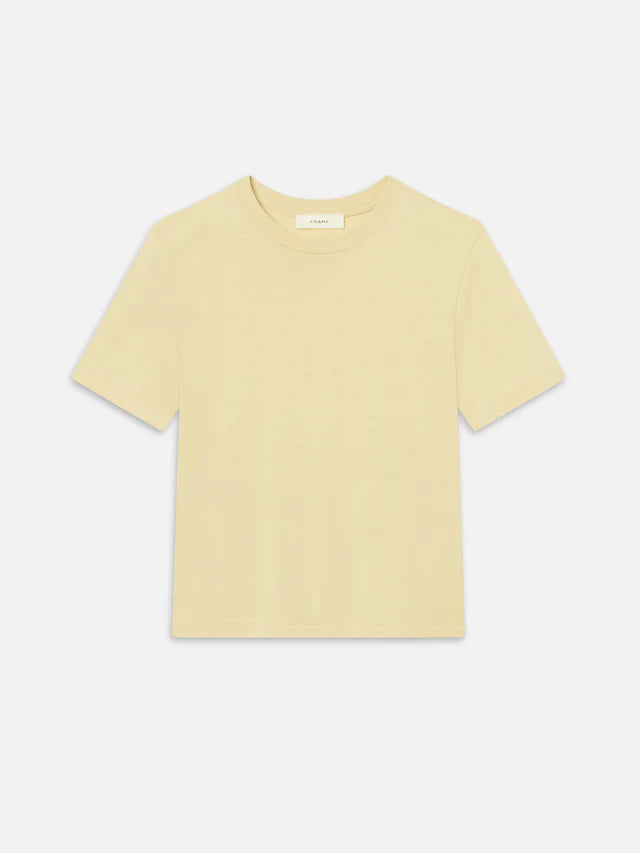 LEO BOUTIQUE The Vintage Baby Tee | Lemon FRAME DENIM