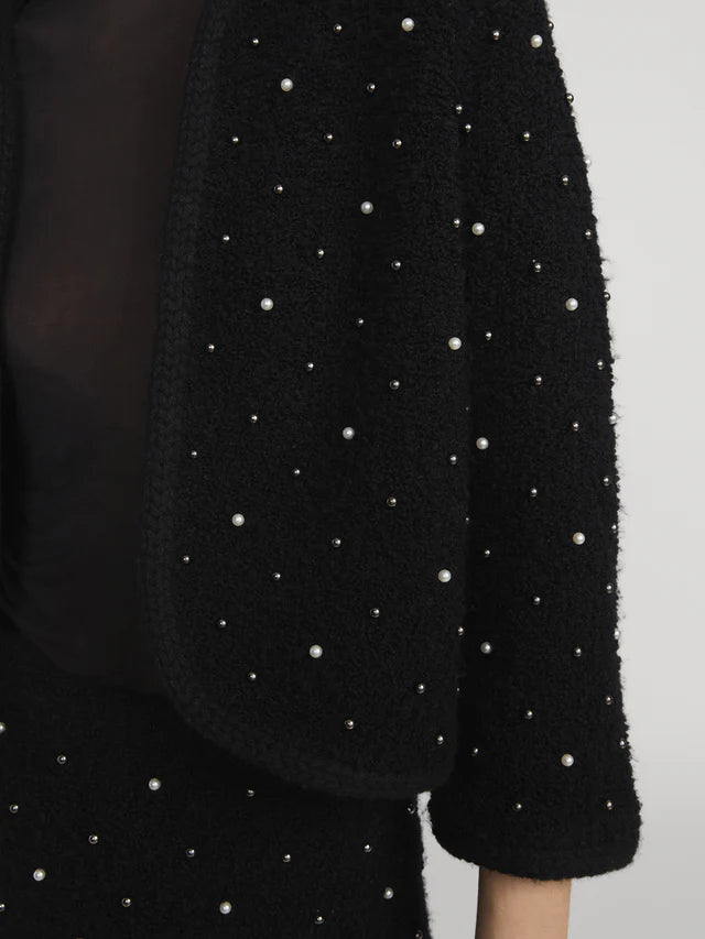 FRAME DENIM The Embellished Jacket | Black LEO BOUTIQUE