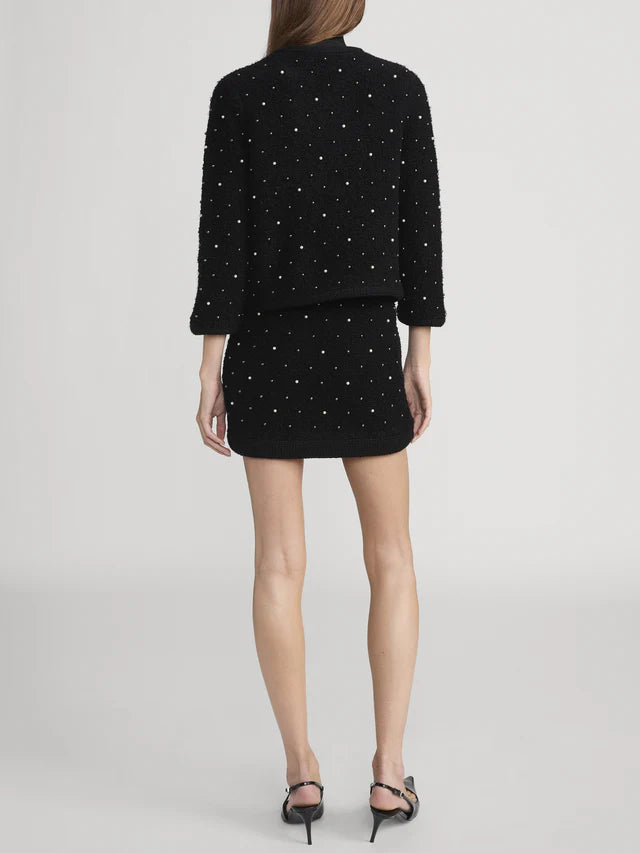 FRAME DENIM The Embellished Jacket | Black LEO BOUTIQUE