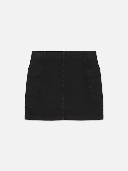 FRAME Cargo Mini Skirt | Black LEO BOUTIQUE