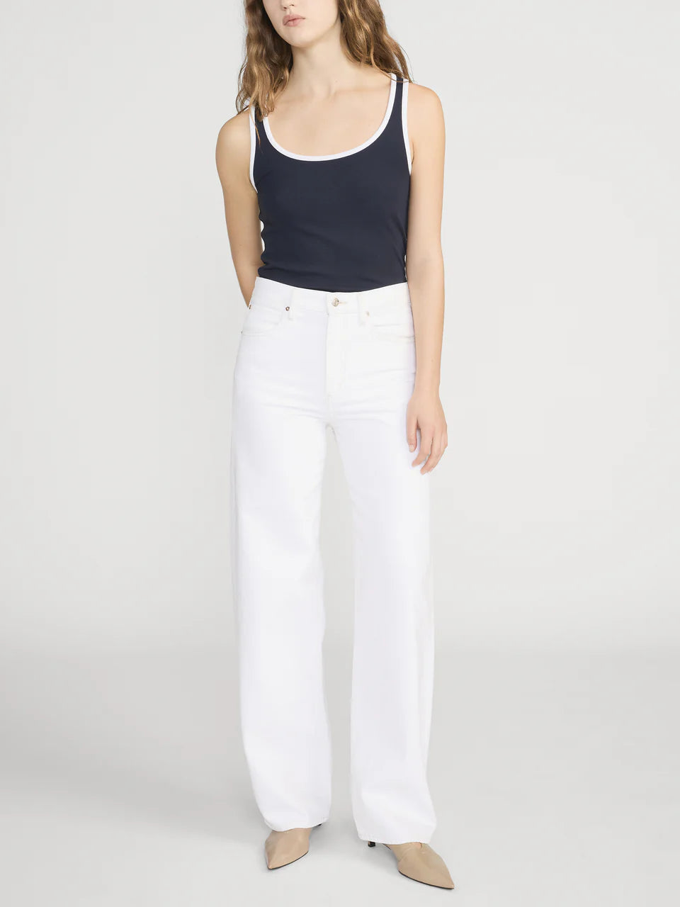 LEO BOUTIQUE The Sporty Tank | Navy FRAME DENIM