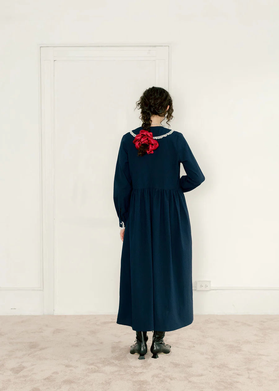 LEO BOUTIQUE Woolf Dress | Navy A BRONZE AGE