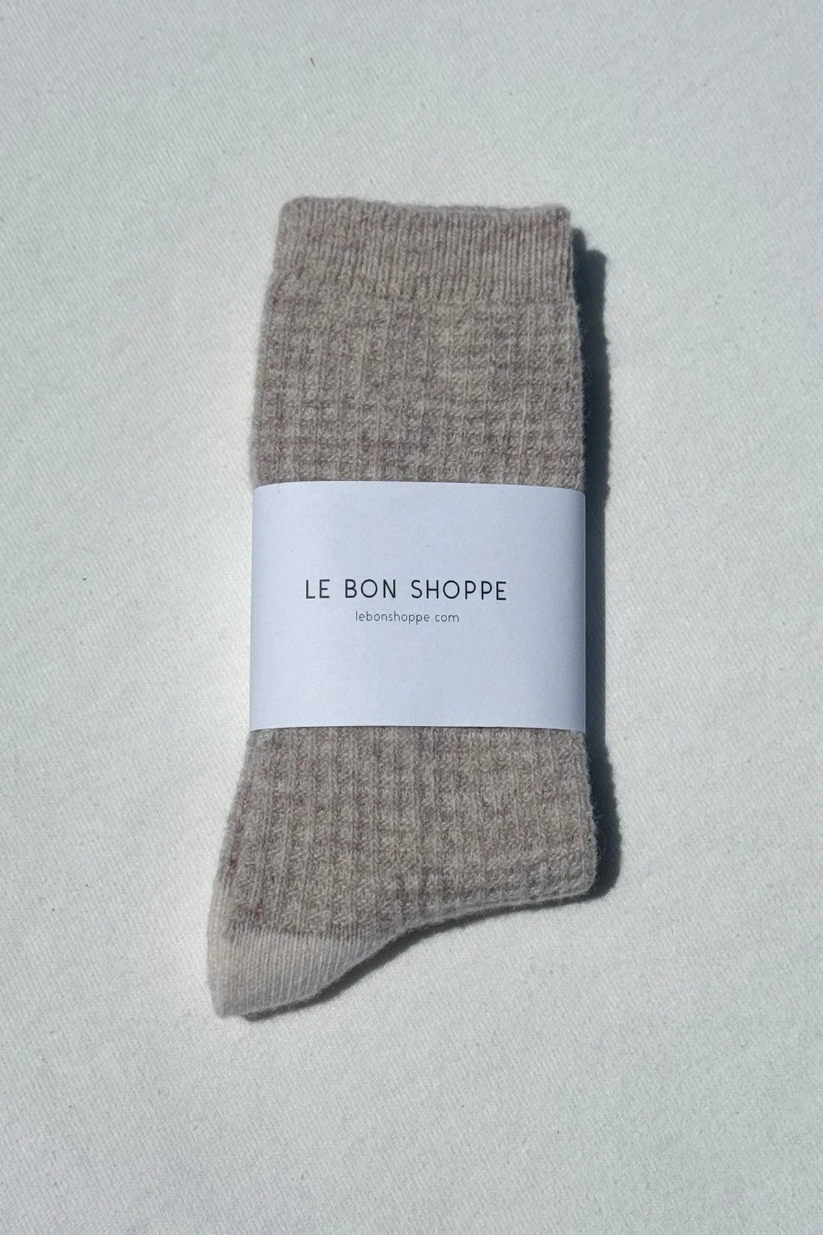 LEO BOUTIQUE Wool Waffled Socks | Oatmeal/Cream LE BON SHOPPE