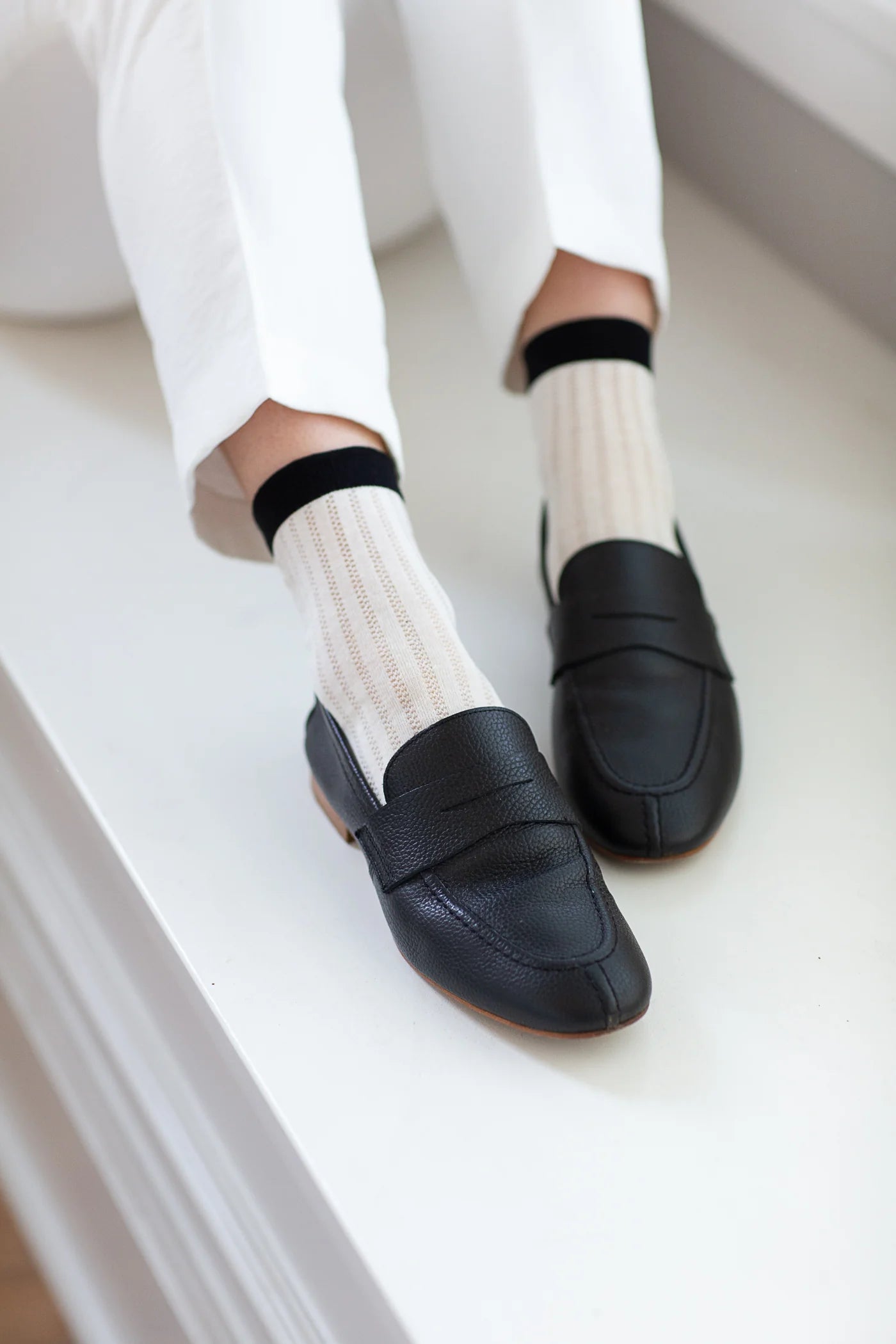 UNIFIED Sunday Sock | Black Stripe LEO BOUTIQUE