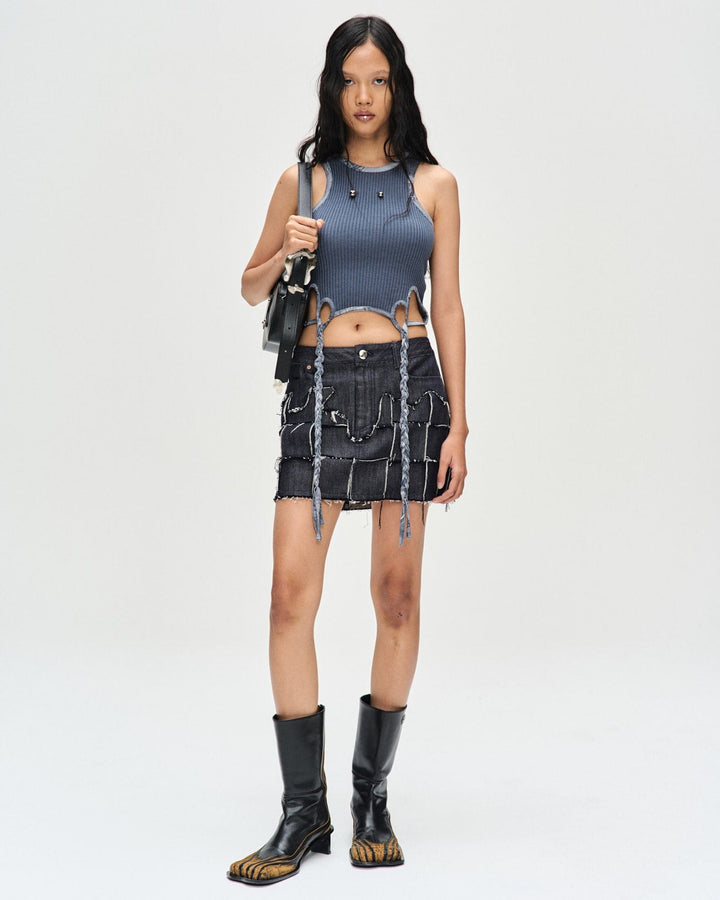 ANDERSSON BELL ULA HAND-BRAIDED WAFFLE TANK TOP LEO BOUTIQUE