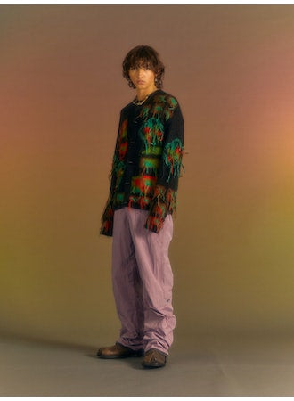 Andersson Bell Crack Nylon Inside-Out Trouser Purple Leo Boutique