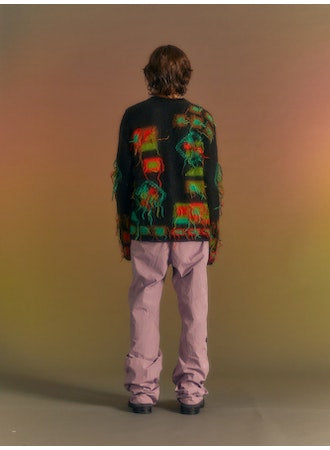 Andersson Bell Crack Nylon Inside-Out Trouser Purple Leo Boutique