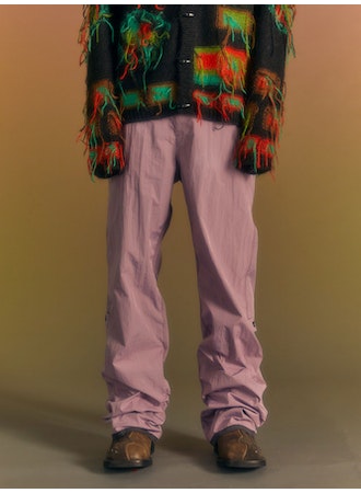 Andersson Bell Crack Nylon Inside-Out Trouser Purple Leo Boutique