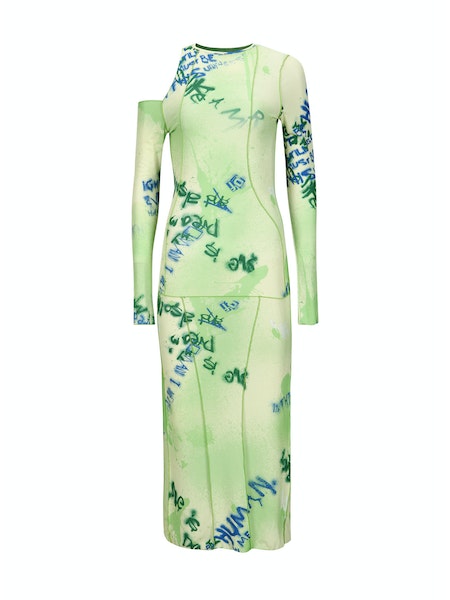 ANDERSSON BELL Lettuce printed jersey dress LEO BOUTIQUE