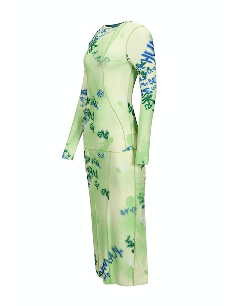 ANDERSSON BELL Lettuce printed jersey dress LEO BOUTIQUE