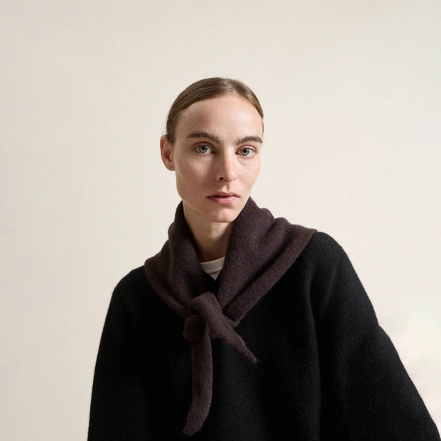 LE BONNET Knitted Bandana | Espresso LEO BOUTIQUE