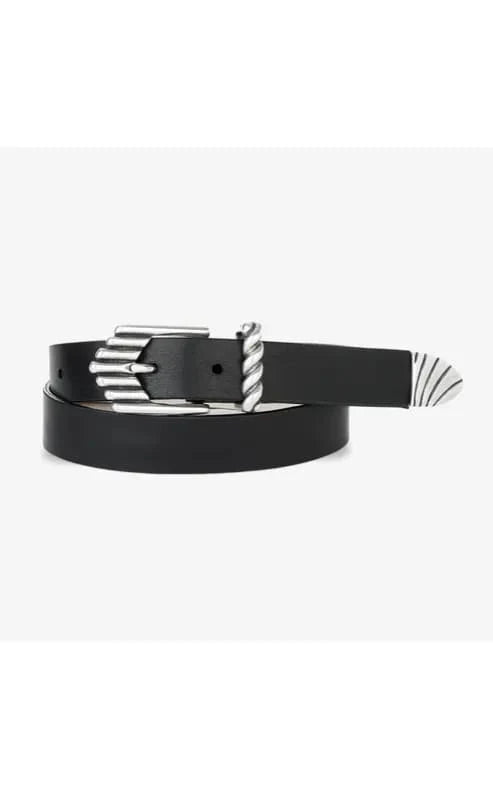 BRAVE LEATHER Paityn Belt | Black Vachetta LEO BOUTIQUE