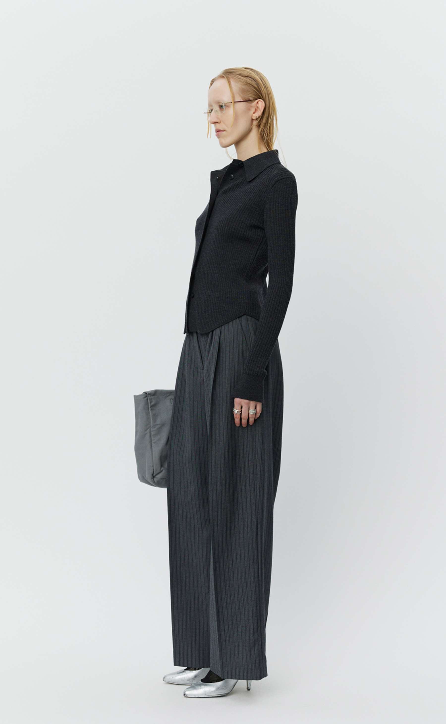 MFPEN Knitted Rib Shirt | Dark Grey LEO BOUTIQUE