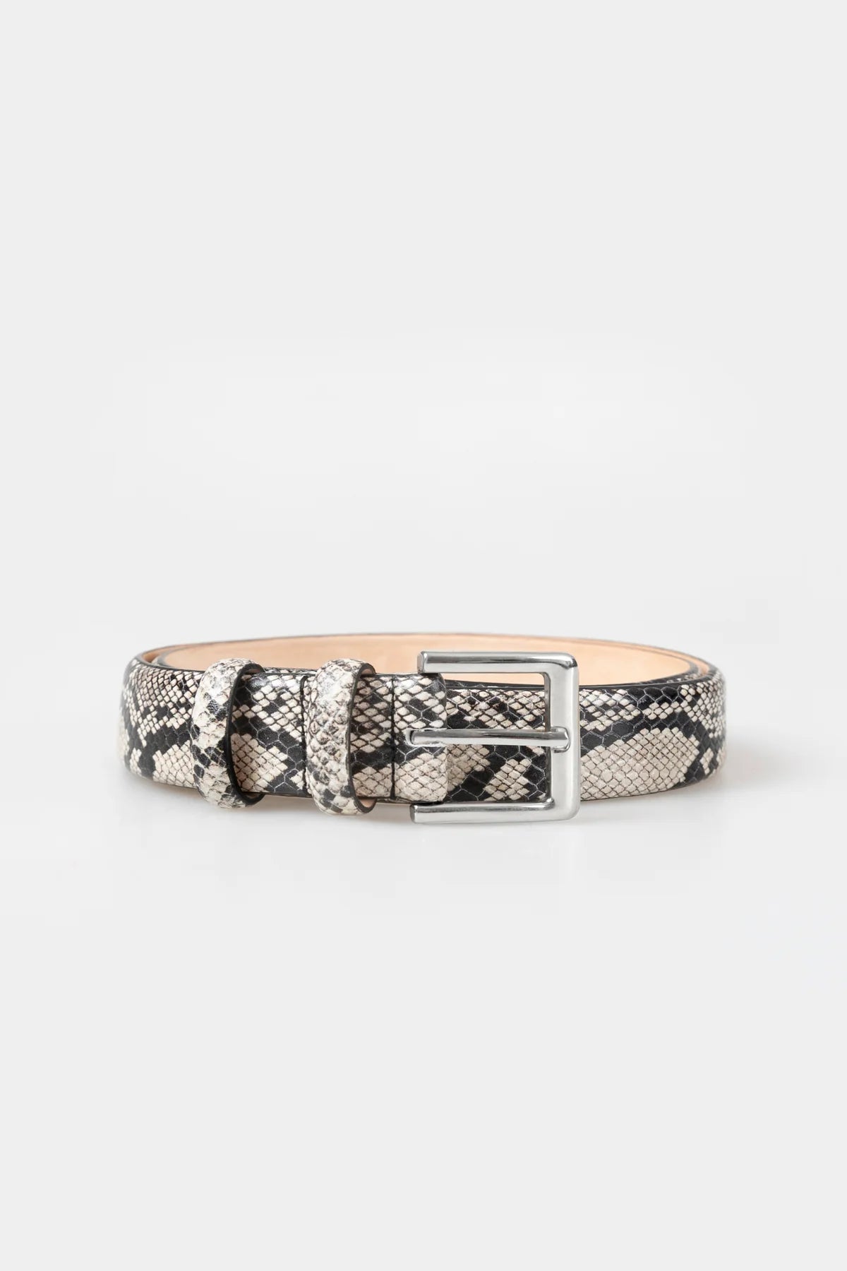 LEO BOUTIQUE Classic Belt Snake | Cream CORDERA