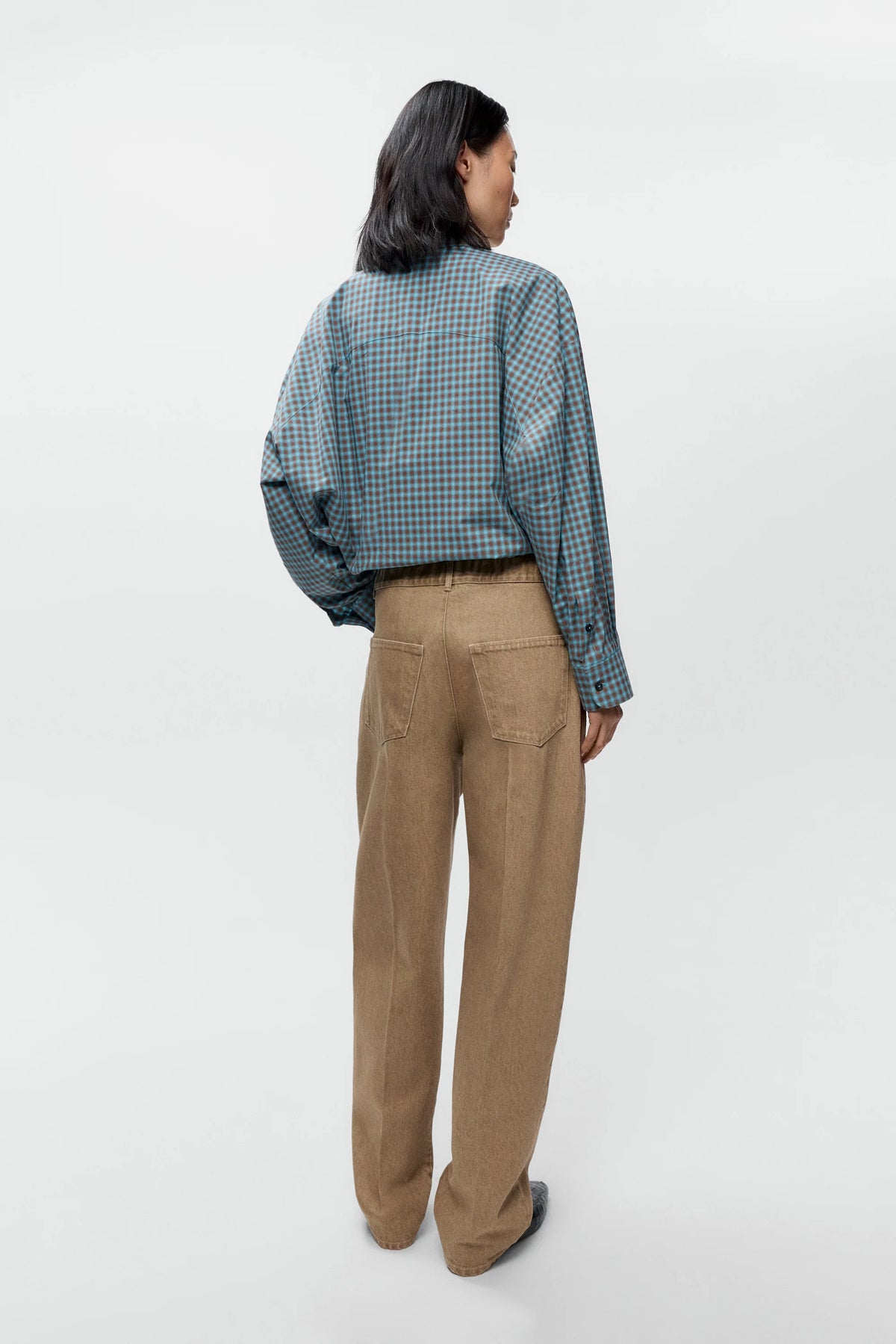 LEO BOUTIQUE Denim Carrot Pants | Beige CORDERA