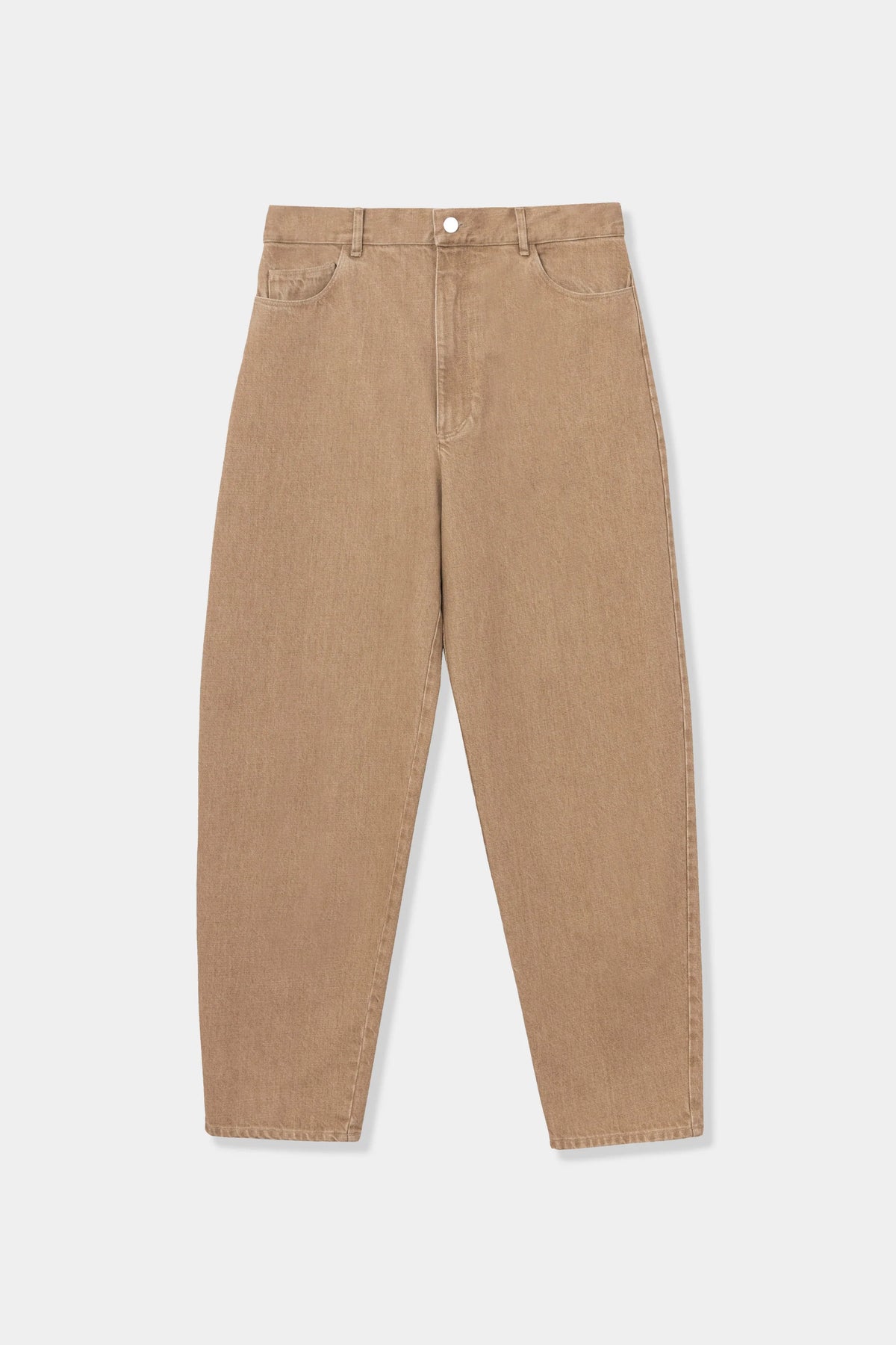 LEO BOUTIQUE Denim Carrot Pants | Beige CORDERA