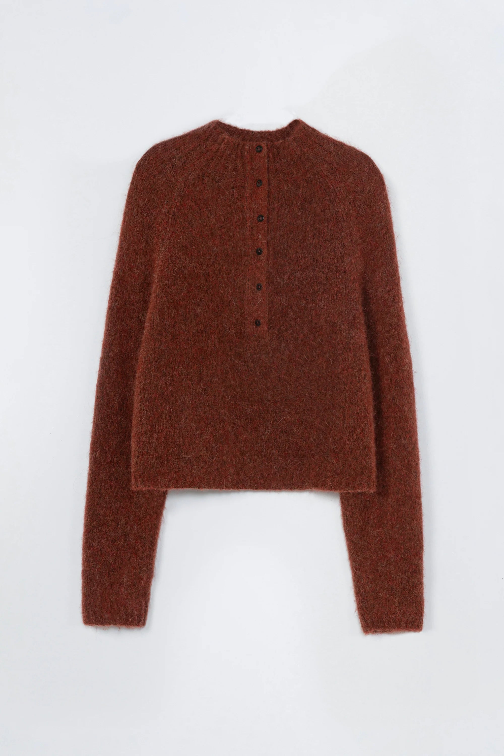 CORDERA Baby Alpaca Polo Sweater | Terracotta LEO BOUTIQUE