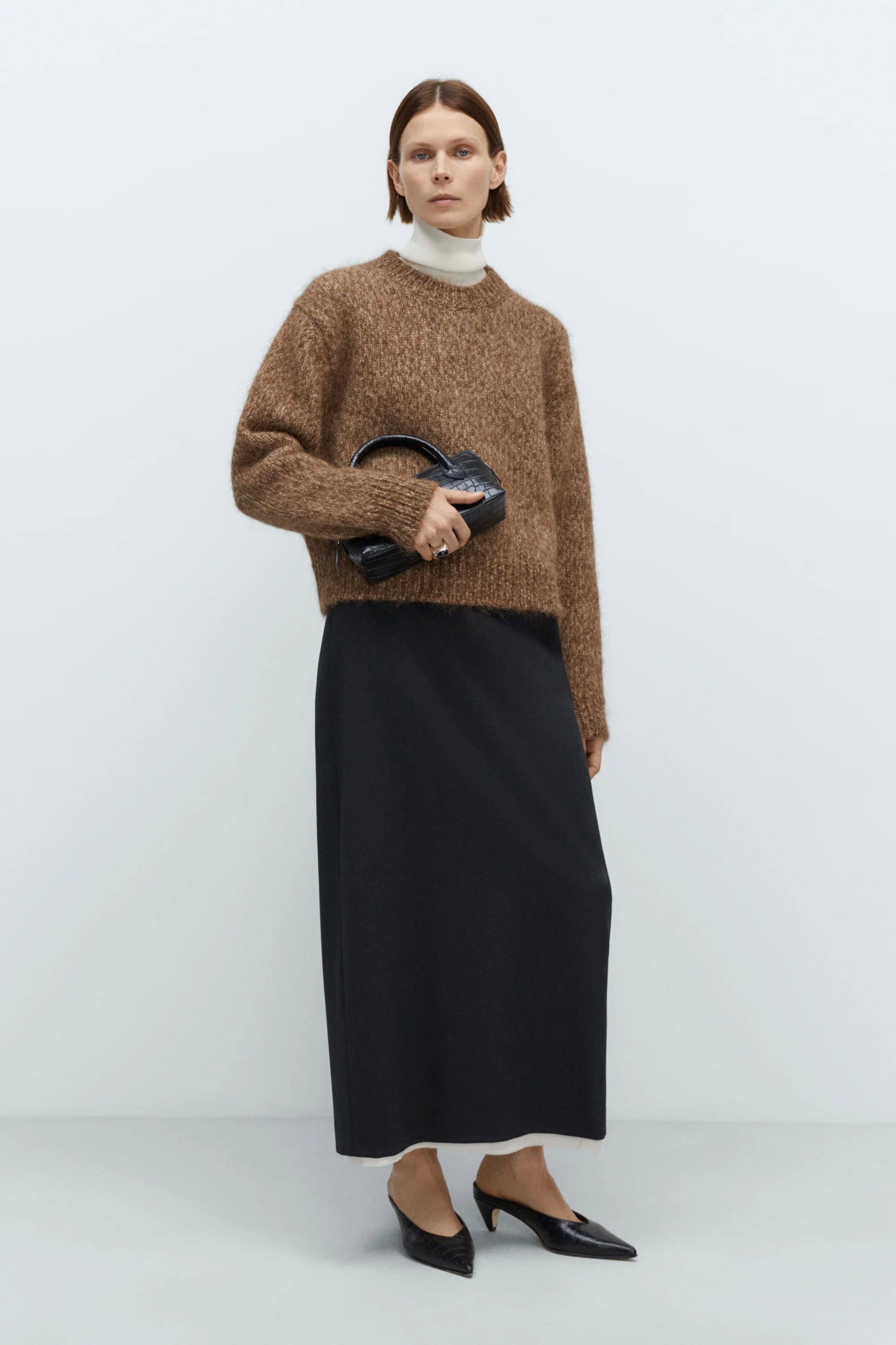CORDERA Chunky Sweater | Brown Melange LEO BOUTIQUE