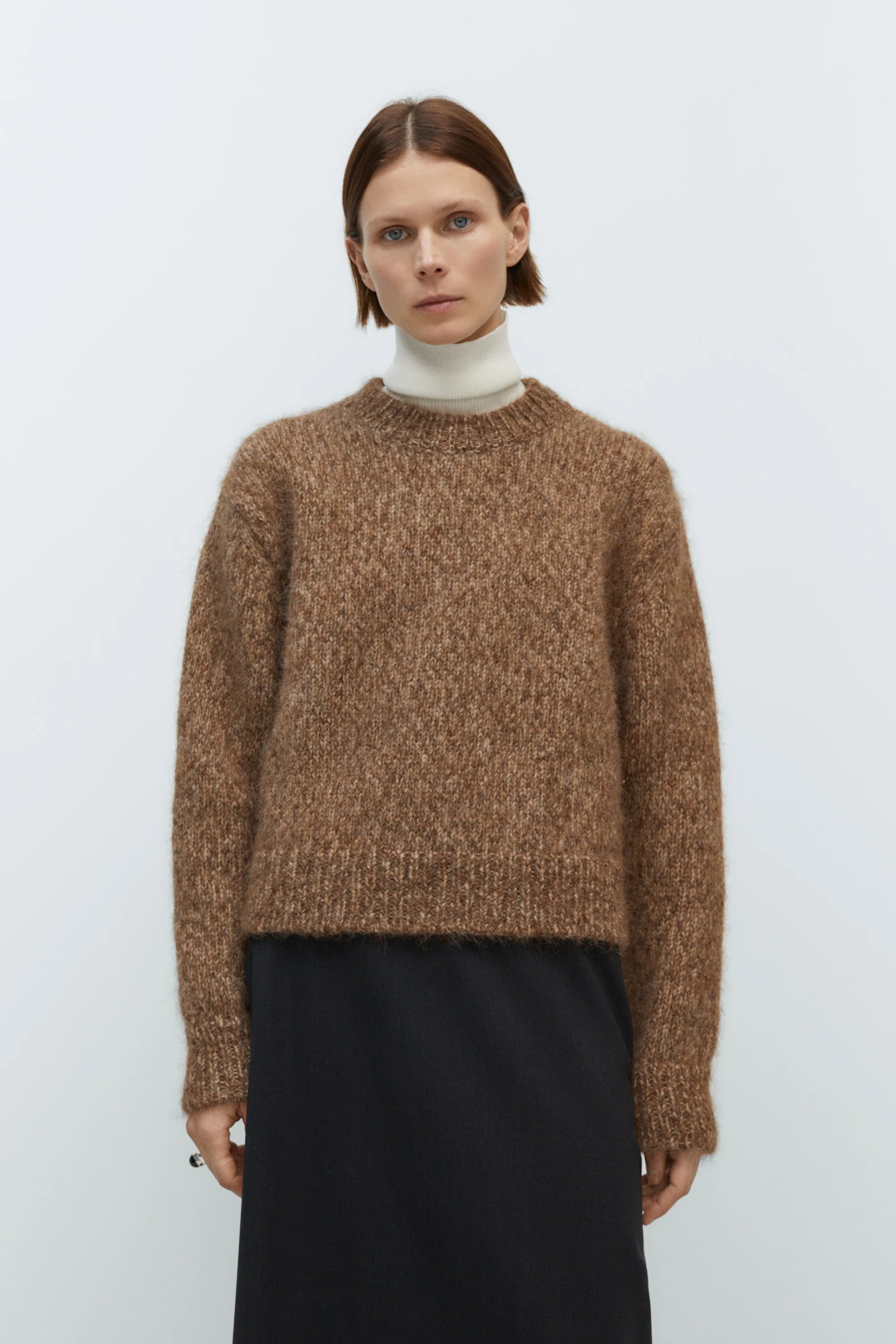 CORDERA Chunky Sweater | Brown Melange LEO BOUTIQUE