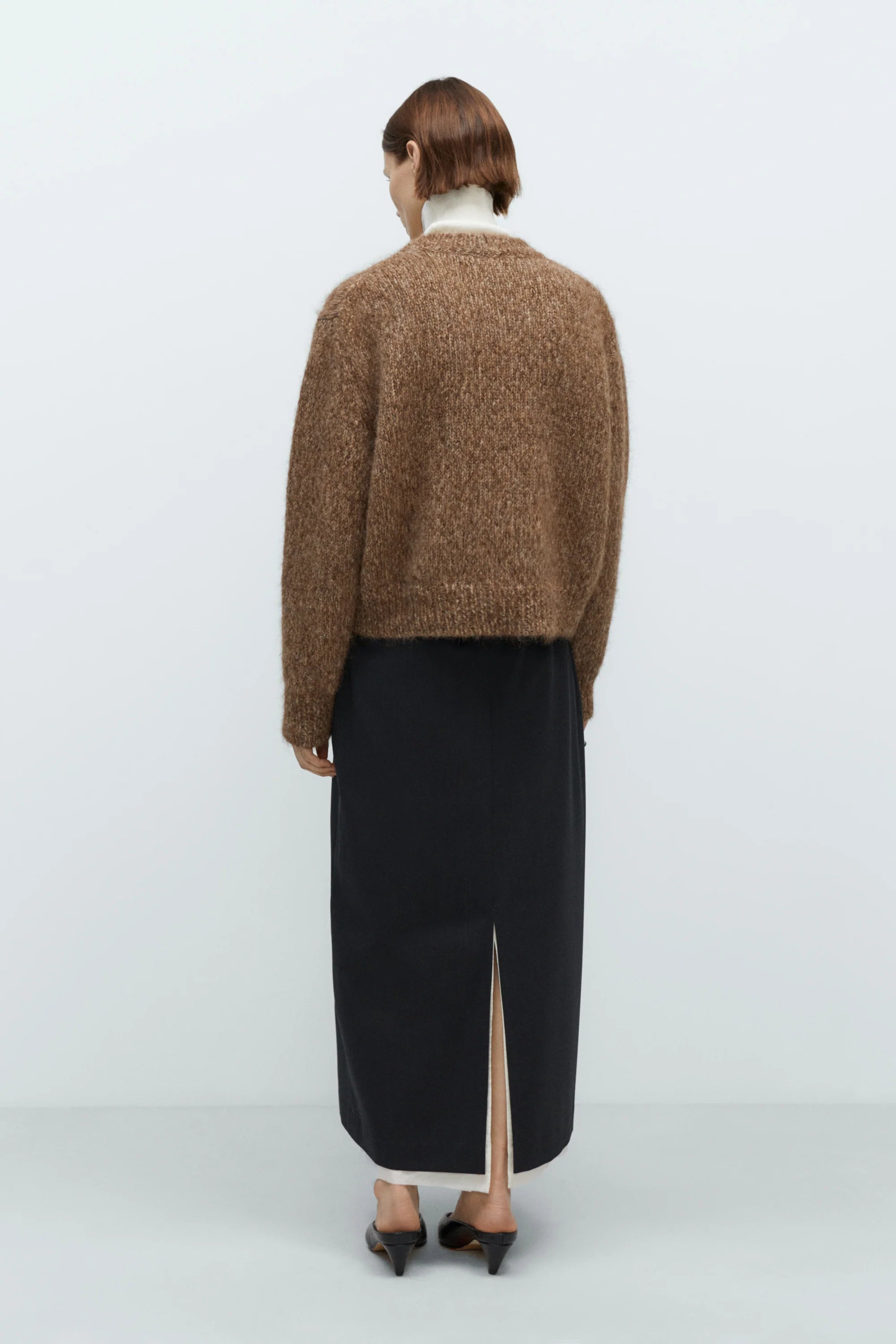 CORDERA Chunky Sweater | Brown Melange LEO BOUTIQUE