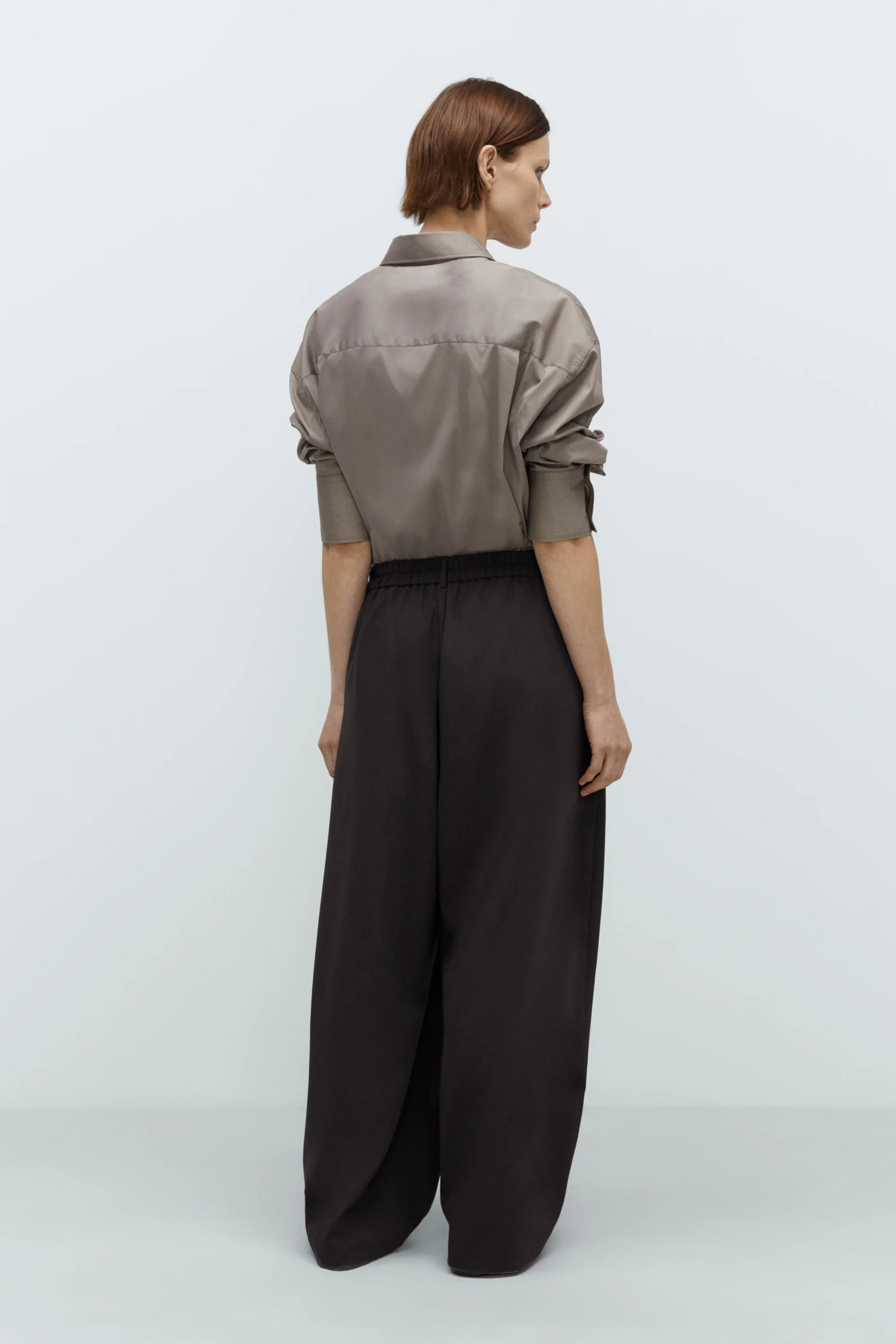 CORDERA Tailoring Crossover Pants | Dark Brown LEO BOUTIQUE