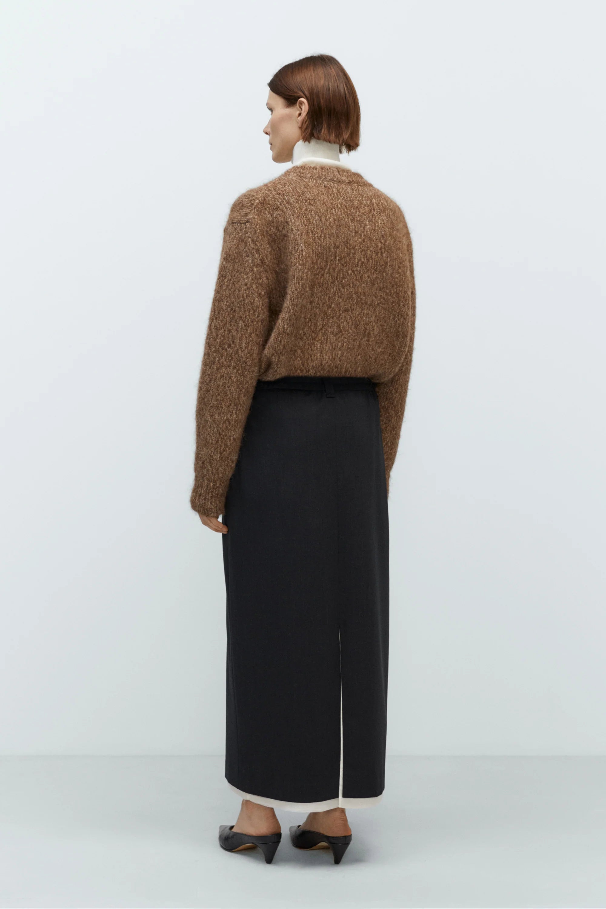 CORDERA Tailoring Long Skirt | Anthracite LEO BOUTIQUE