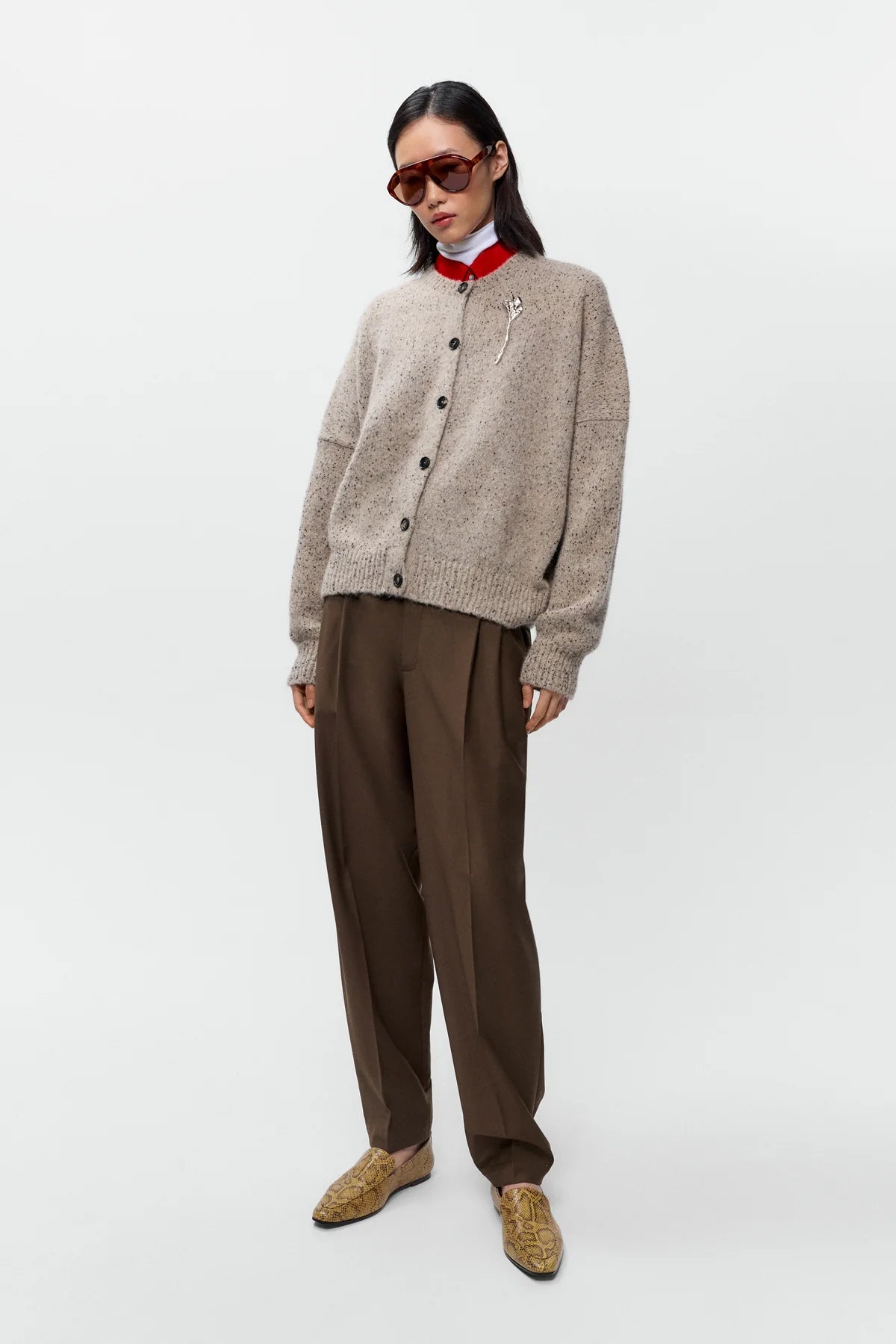 LEO BOUTIQUE Speckled Cardigan | Piedra CORDERA 