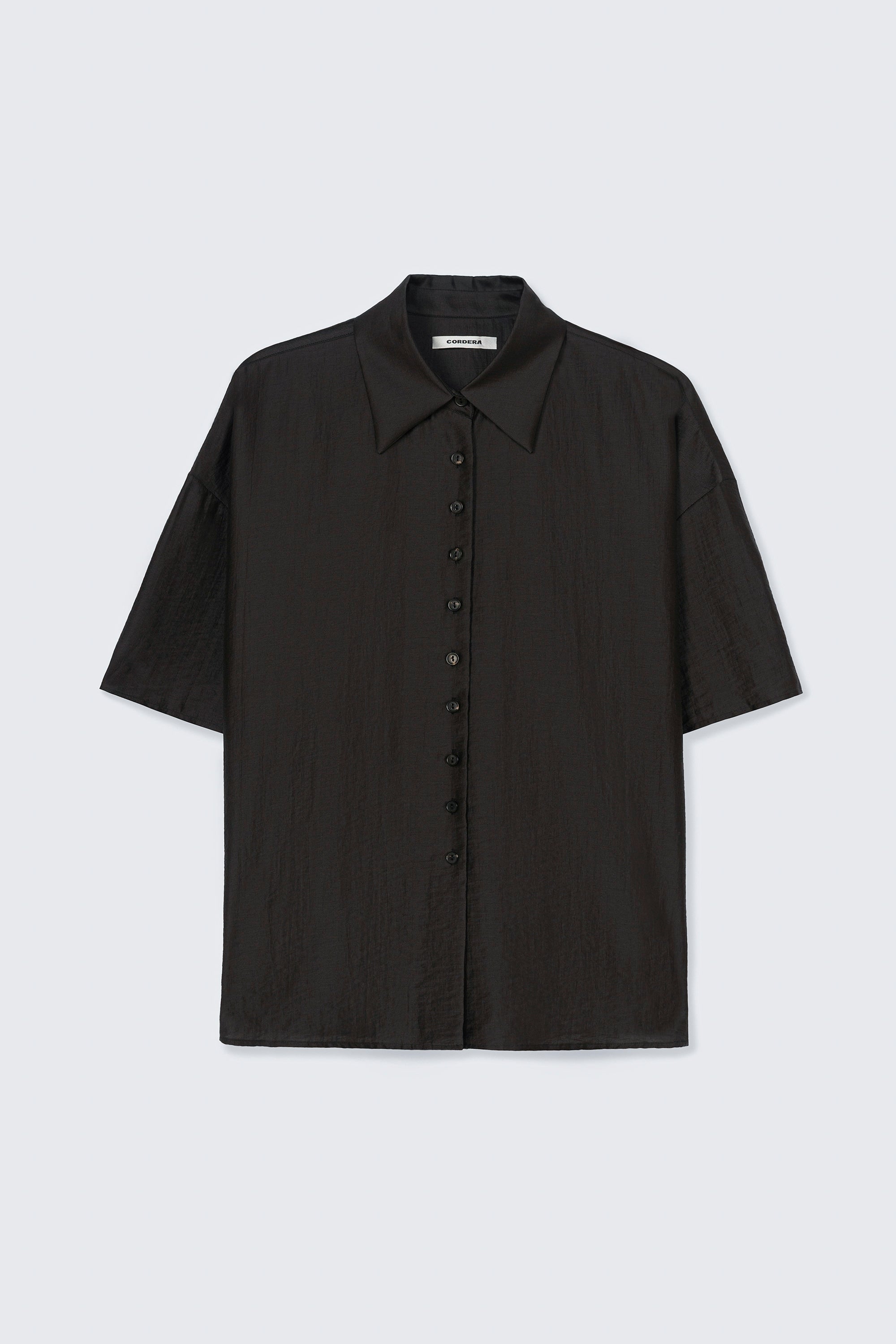 LEO BOUTIQUE Short Sleeve Shirt | Espresso CORDERA