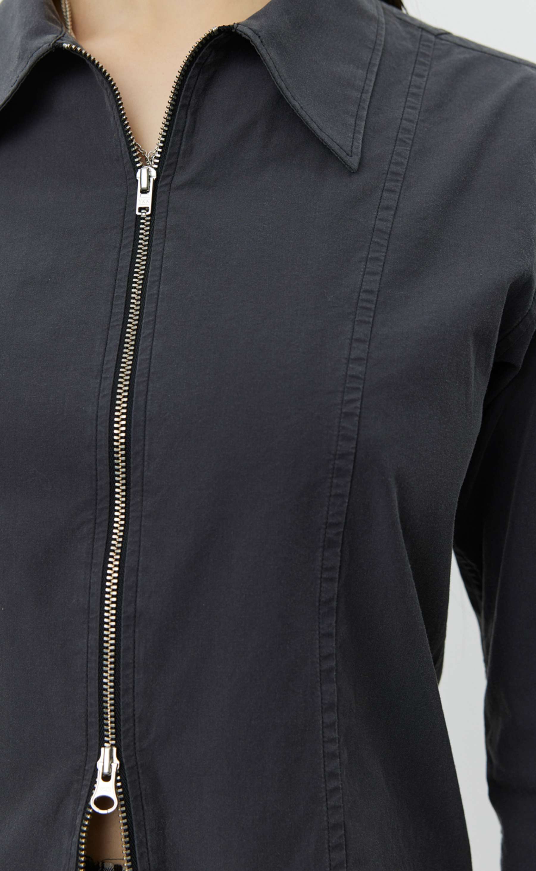 MFPEN Readers Zip Shirt | Washed Graphite LEO BOUTIQUE