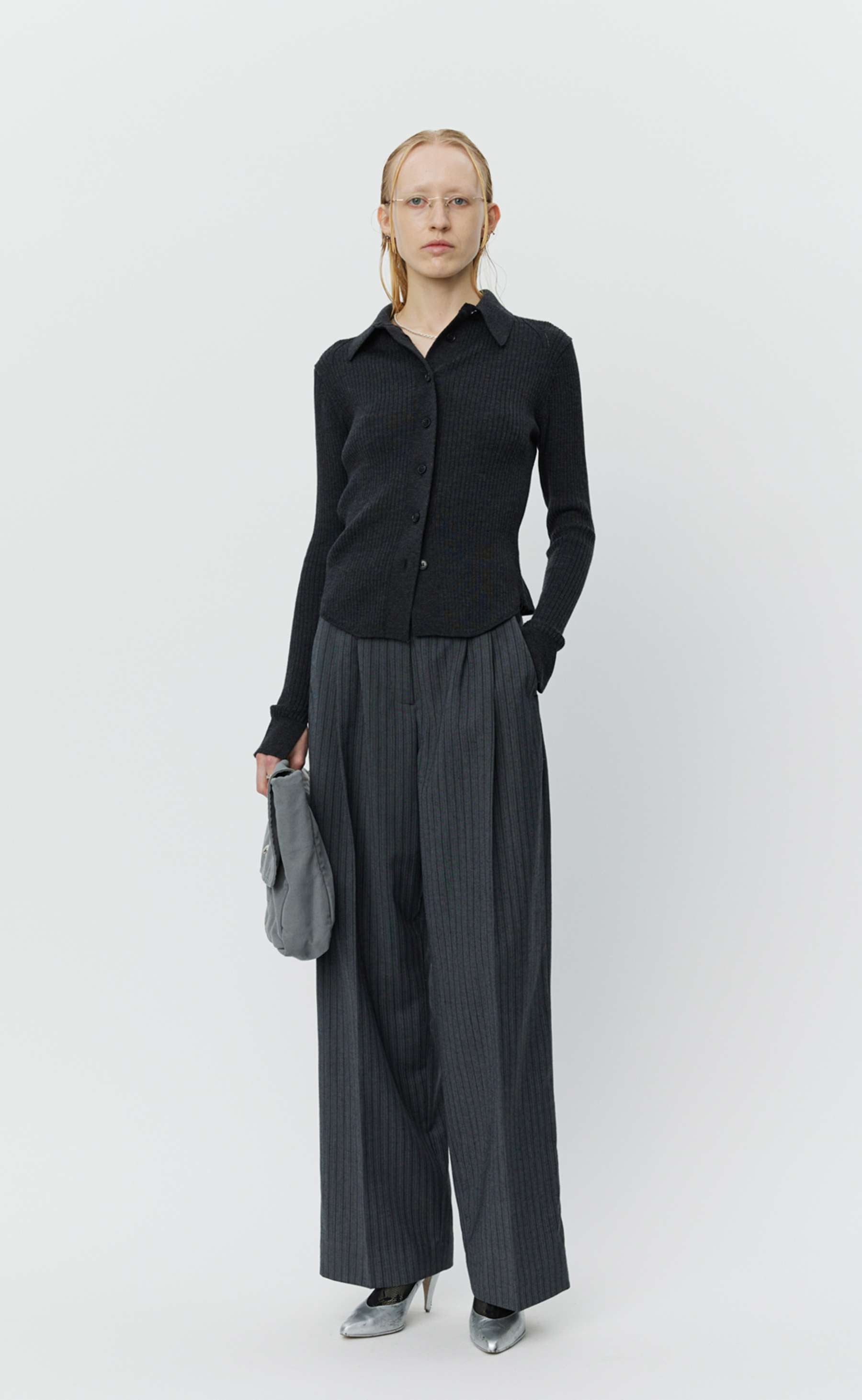 MFPEN Favorite Trousers | Classic Grey Double Stripe LEO BOUTIQUE