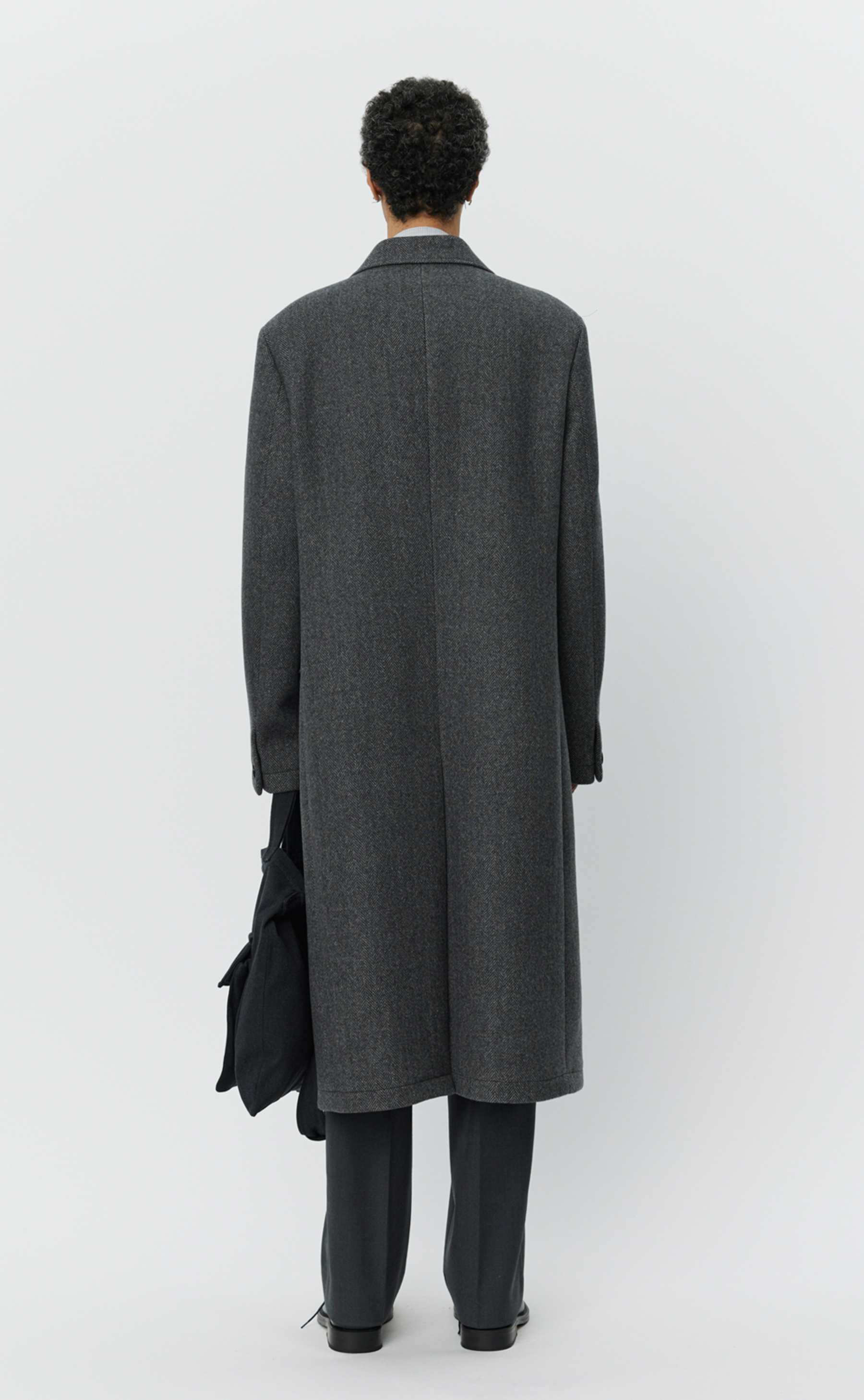MFPEN Conference Coat | Grey Herringbone LEO BOUTIQUE