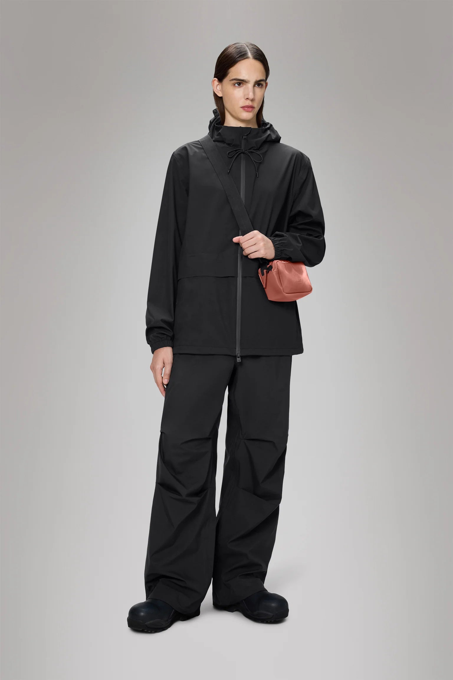 RAINS Suva Hardshell Pocket Jacket | Black LEO BOUTIQUE