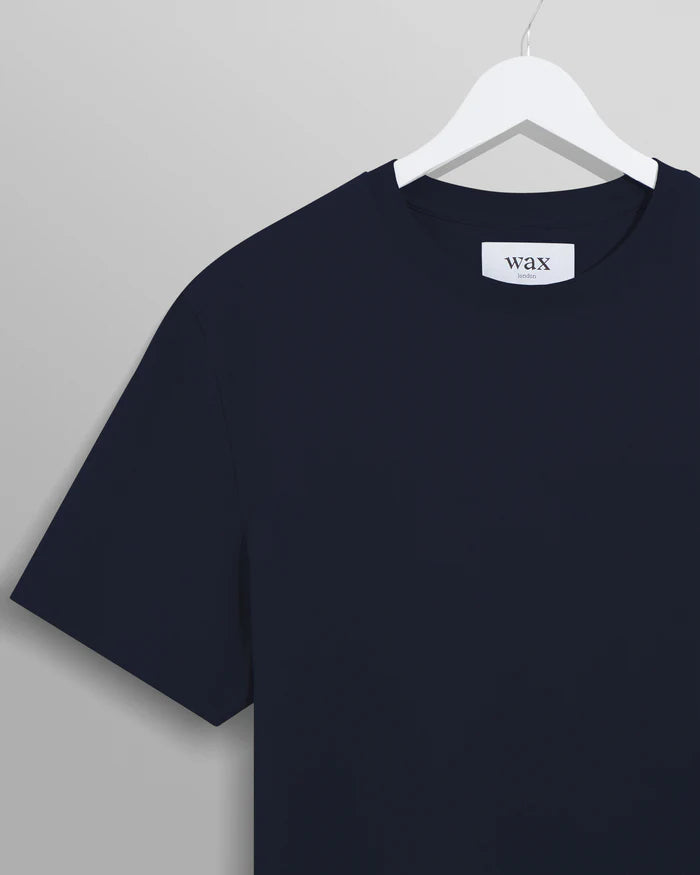 WAX LONDON Dean Tee | Textured Navy LEO BOUTIQUE