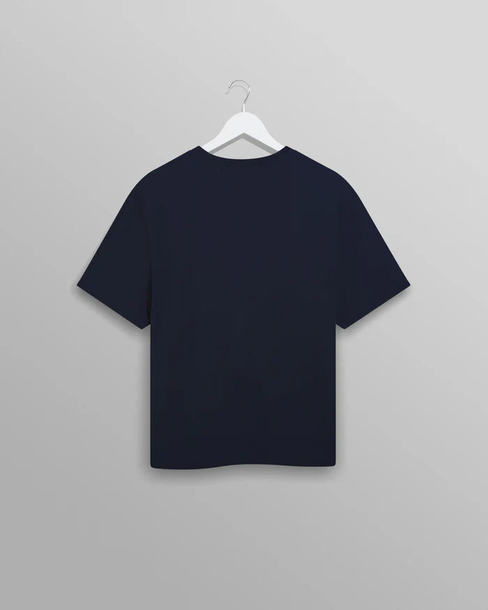 WAX LONDON Dean Tee | Textured Navy LEO BOUTIQUE