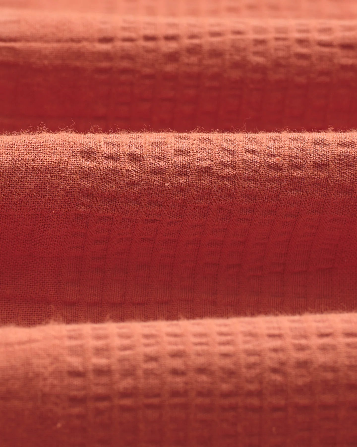 Didcot Double Weave Seersucker | Rust