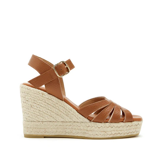 LEO BOUTIQUE Febe Leather Espadrilles | Tan SISTER X SOEUR