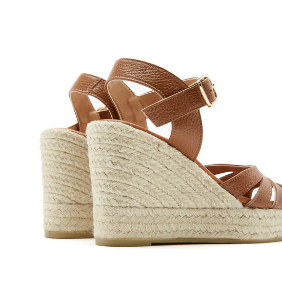 LEO BOUTIQUE Febe Leather Espadrilles | Tan SISTER X SOEUR
