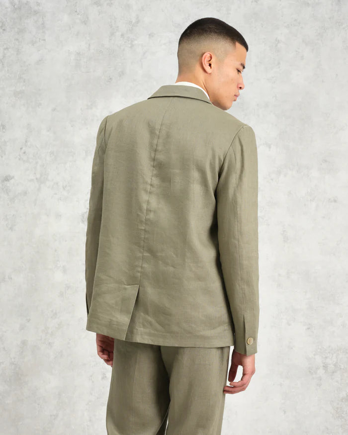 LEO BOUTIQUE Fintry Blazer Khaki WAX LONDON